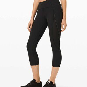 Lululemon Run Off Route Mid Rise Crop 21"